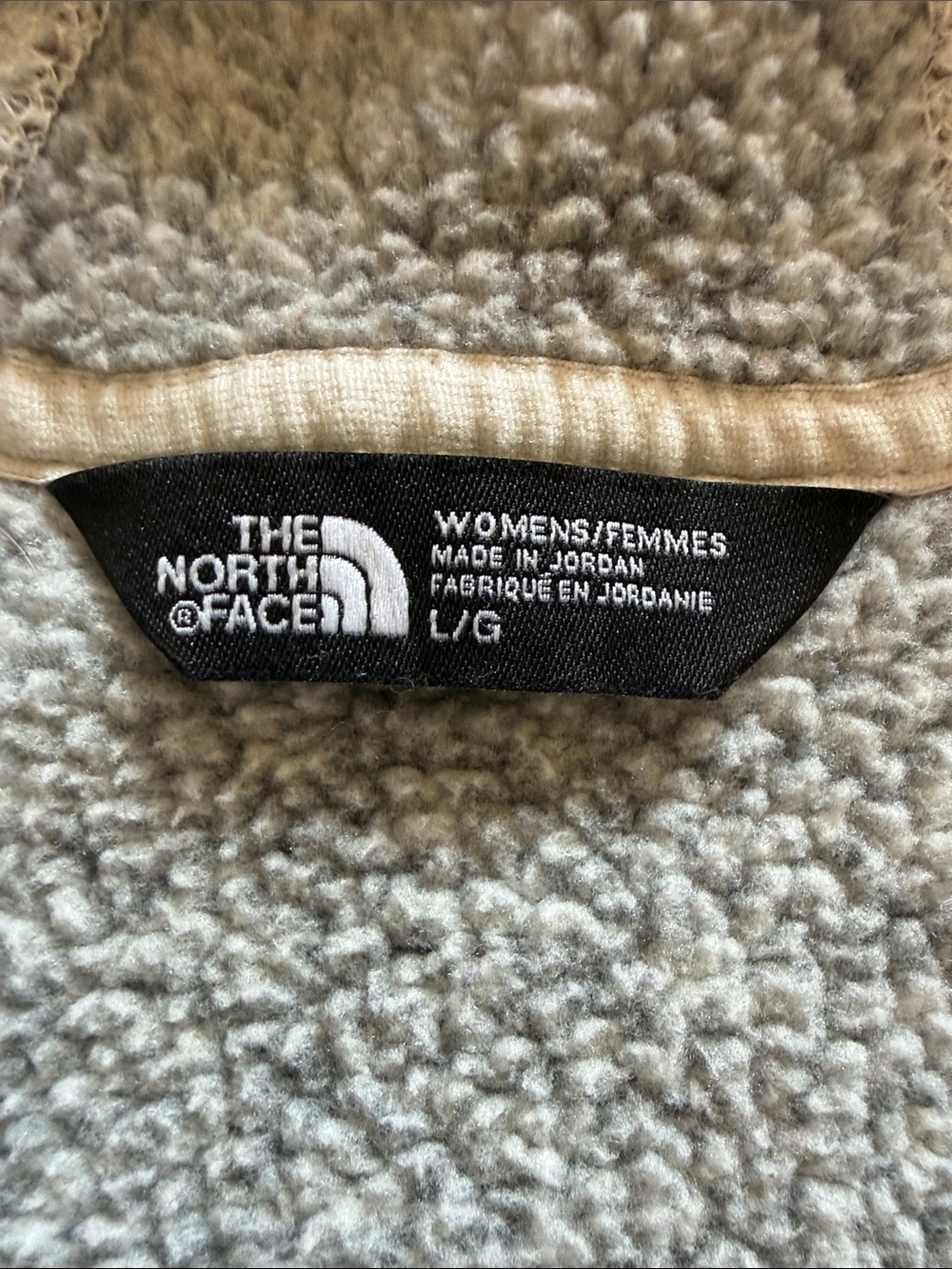 The North Face Gray Heather Embroidered Logo Fleece size L - Picture 3 of 6